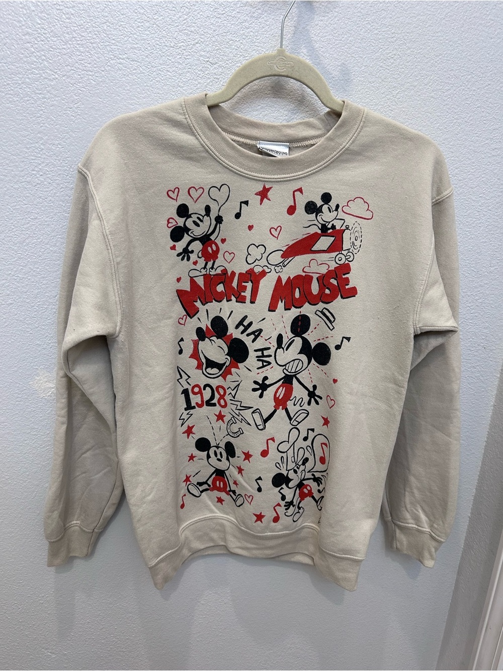 WonderGround Mickey Mouse Graphic Crewneck Sweater
